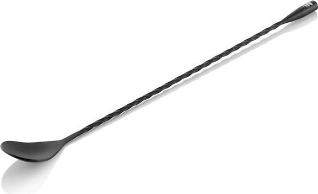 6x Barlöffel Twisted Classic Nocturn, 30 cm, schwarz matt, Chromnickelstahl 18/10
