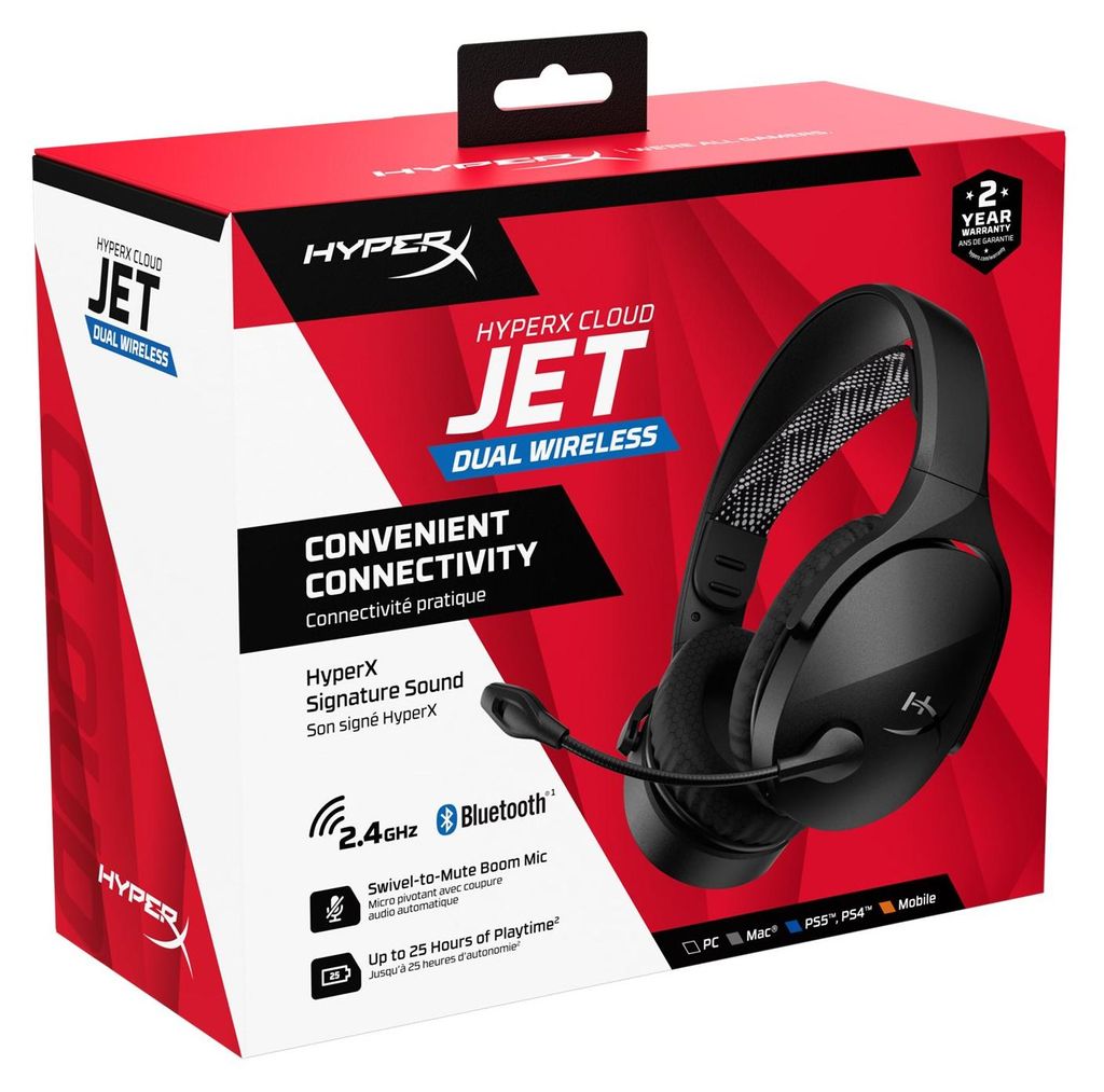 Cloud Jet – Wireless Gaming-Headset (Schwarz), Kabellos, Produktbild 