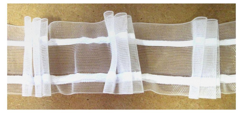 Faltenband 50 mm Transparent 1:2,5 Rapport 16,3 cm