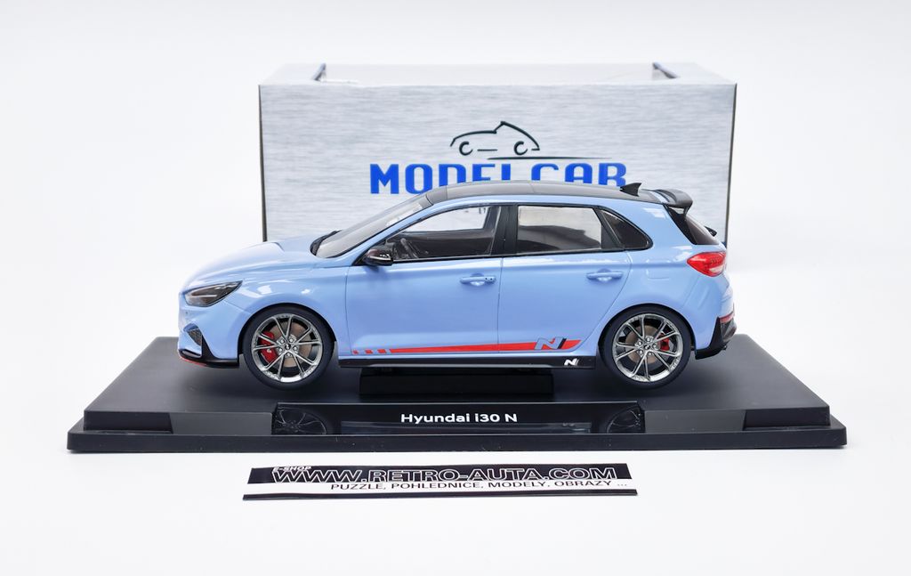 MCG 18503 Hyundai i30 N 2021 hellblau rot 1:18 Produktbild 12