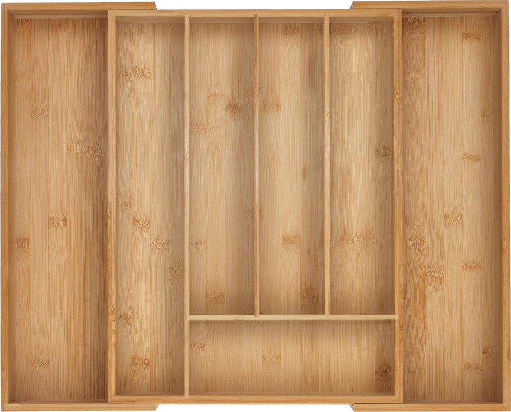 Portaposate Relaxdays, 5–7 scomparti, inserto estraibile Immagine del prodotto 