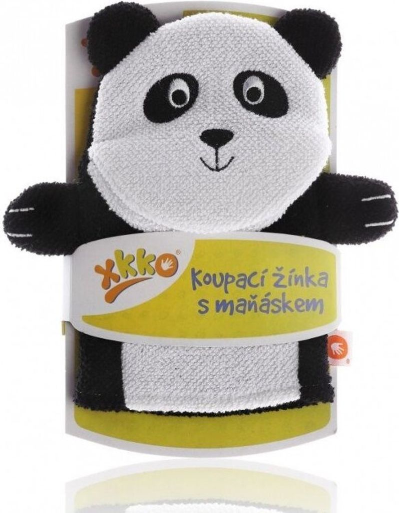 Badehandschuh mit Puppe - Panda