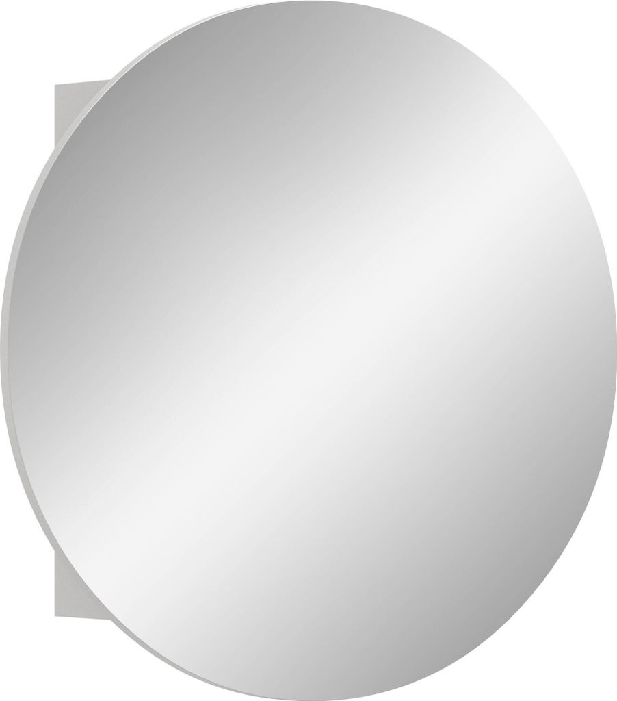Mobiletto specchio da bagno Riff Ø70cm 1 anta bianco. Immagine del prodotto 