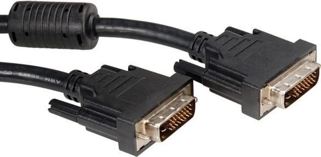 Cordon vidéo numérique DVI-D Dual Link 7.5 mètres pour écran PC Noir