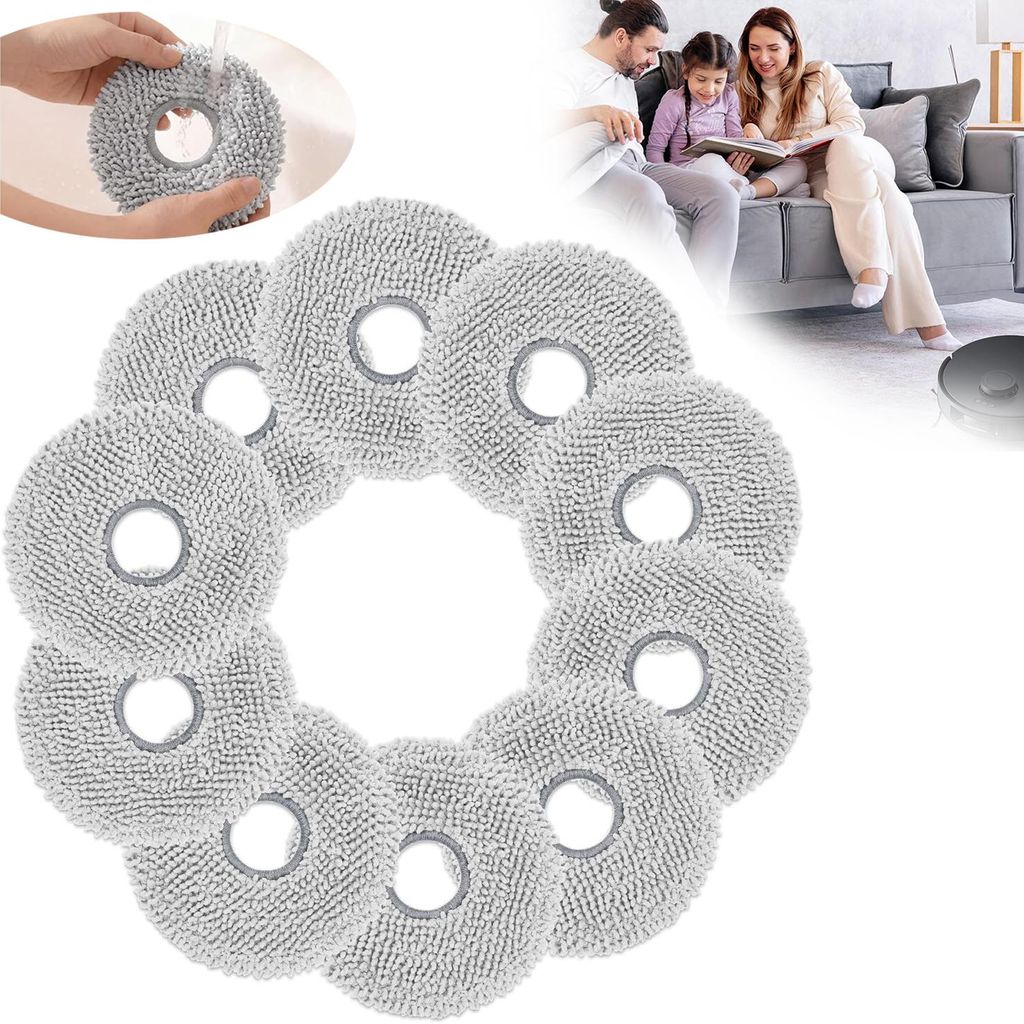 10 Stück Wischtücher für Ecovacs Deebot T30 Pro Omni/T30 Produktbild 