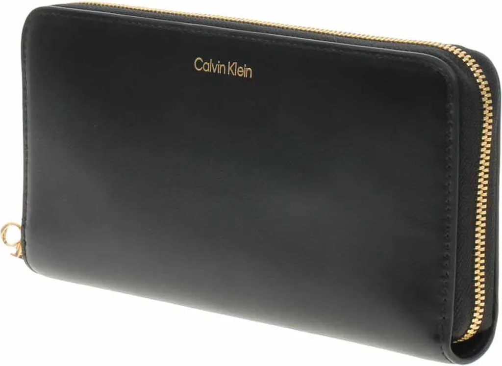 Portefeuille Zippé Calvin Klein Noir - Grand Format Multi-Compartiments - 2
