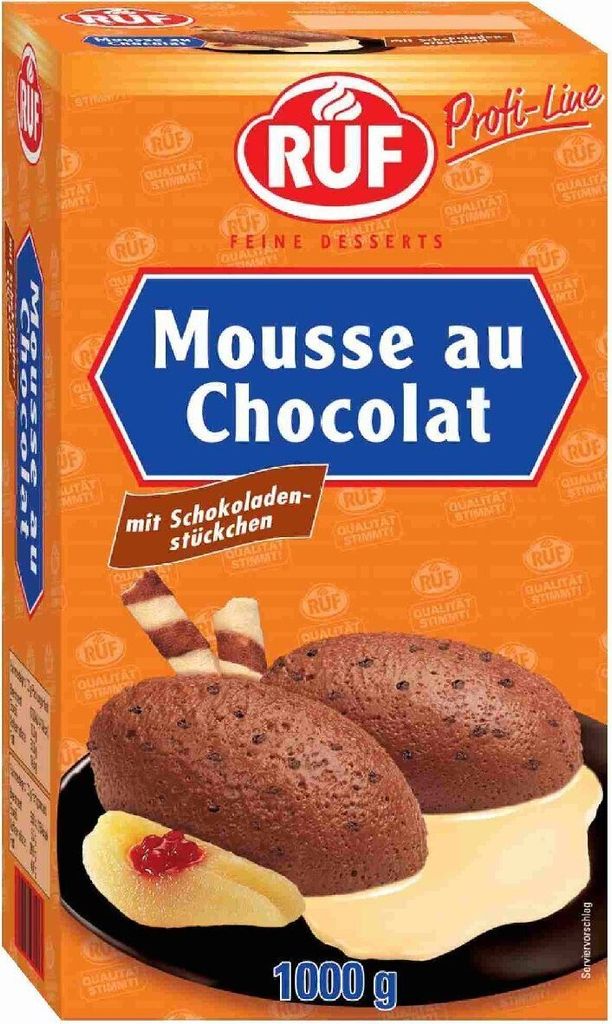 RUF Mousse au chocolate mit feinen Schokoladenstückchen 1000g