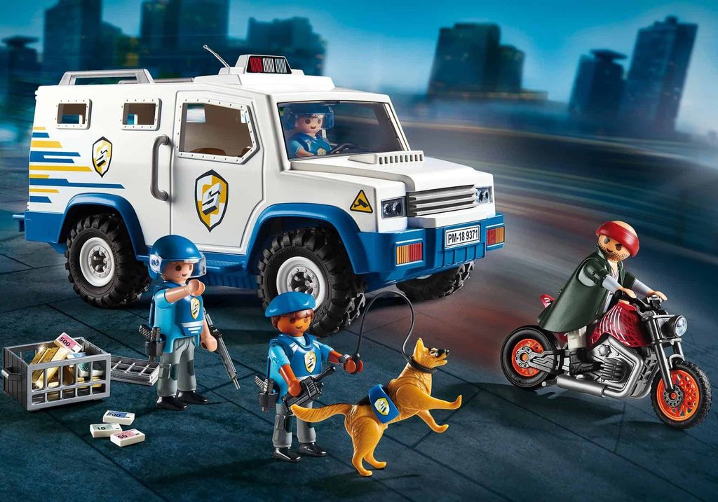 PLAYMOBIL 9371 City Action Geldtransporter Produktbild 9