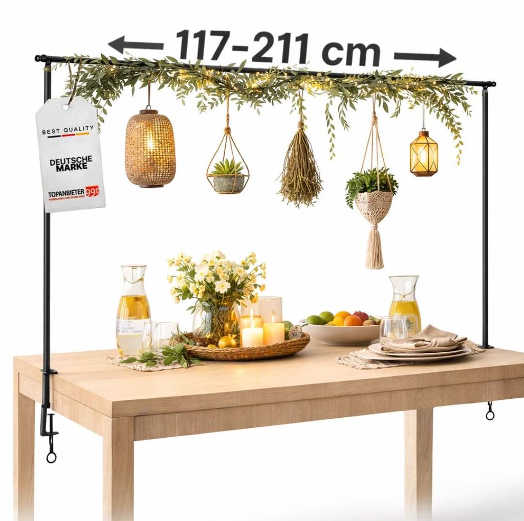 TOPANBIETER 999 Deko-Tischgestell ausziehbar 117-211 cm - Produktbild 