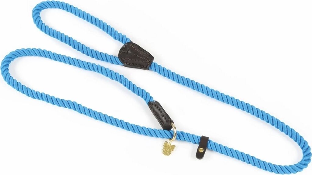 Digby & Fox - Hunde-Retriever-Leine, Seil, Leder ER2118 (Einheitsgröße) (Blau)