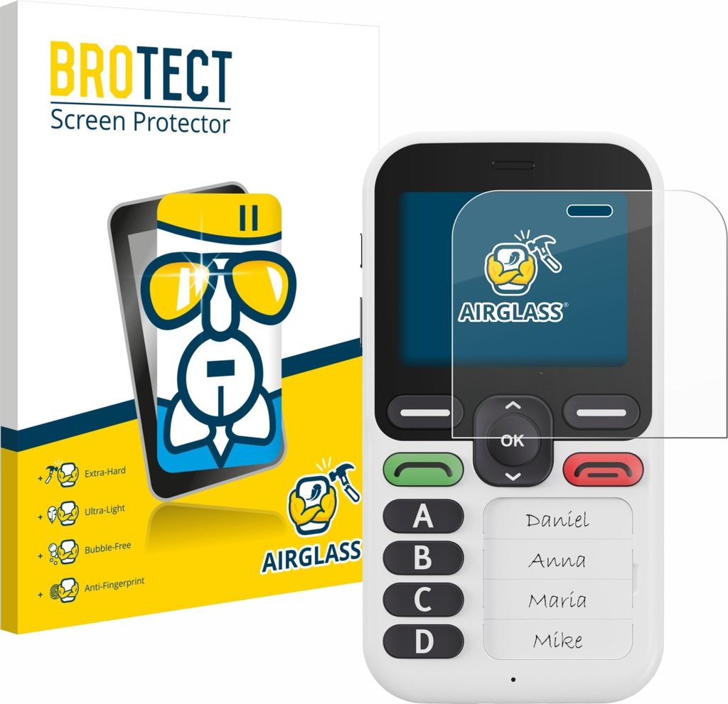 BROTECT Schutzglas für Doro Leva X10 Schutzfolie Panzer Folie Glas Display Schutz klar