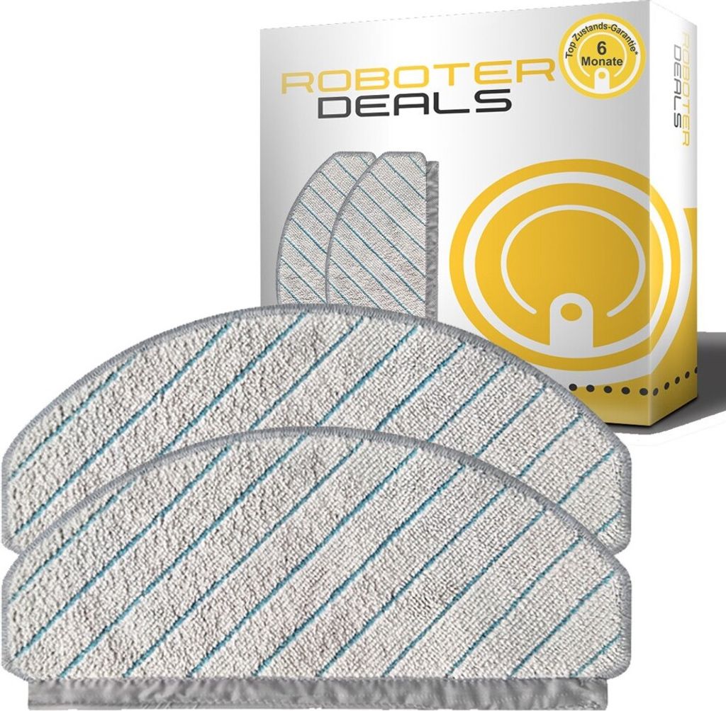 Mikrofaserpads, Ersatz-Wischtücher (2 Stück) für Ecovacs Deebot T10 u. T10 Plus
