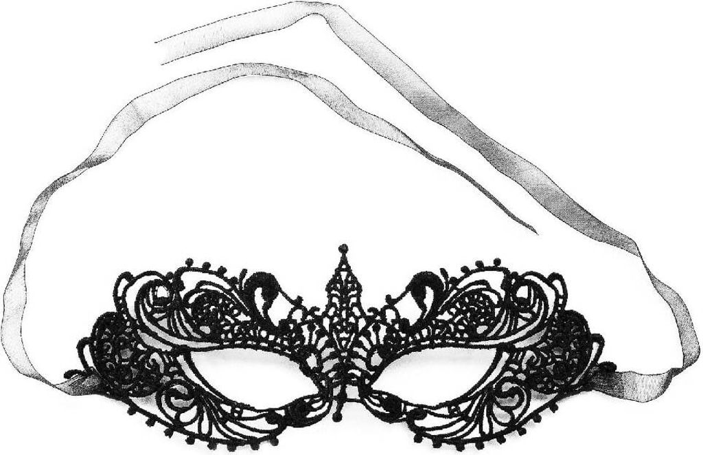 Oblique Unique Venezianische Maske y Spitzen Augenmaske Produktbild 