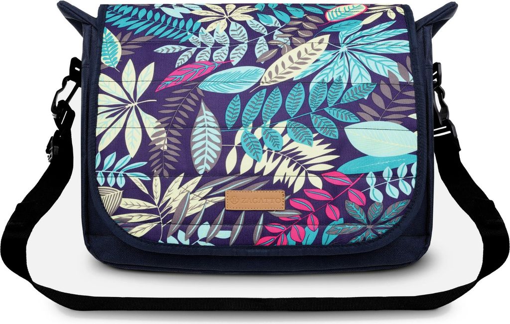 Zagatto Kinderwagentasche mit Griffen navy blau ZG689 für Kinderwagen Mama Tasche