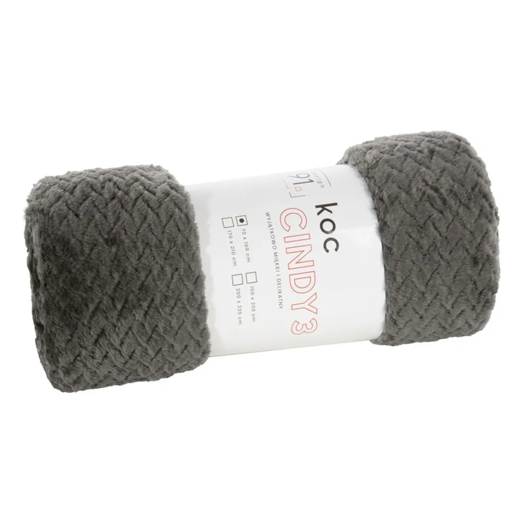 D91 Coperta Cindy3 170x210 cm Grafite - 2