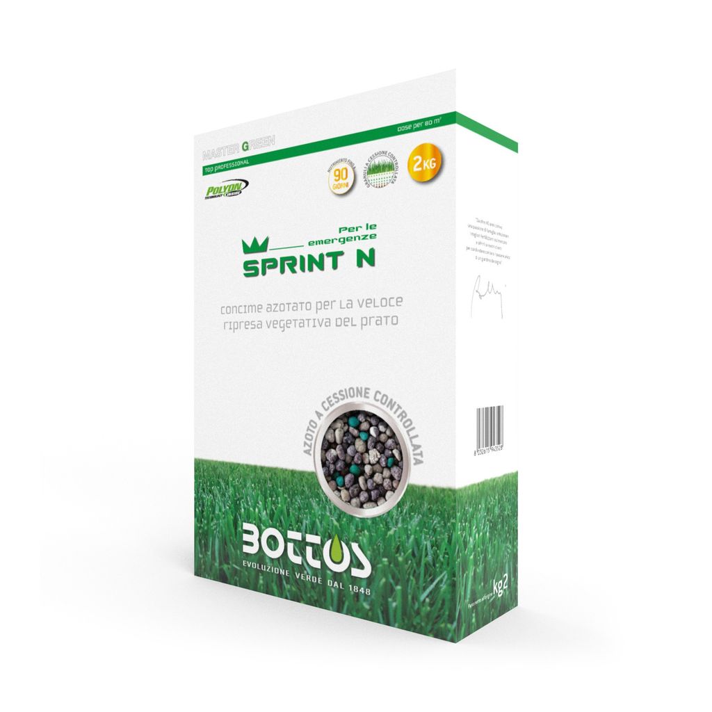 Bottos Sprint N 27-0-14 - 2 kg hnojiva na trávniky Obrázok produktu 