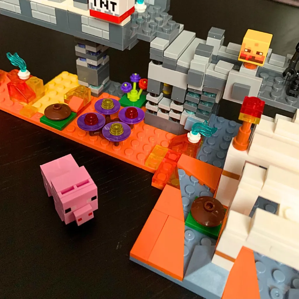 Forteresse Minecraft modulable 506 pièces avec détails authentiques - 5