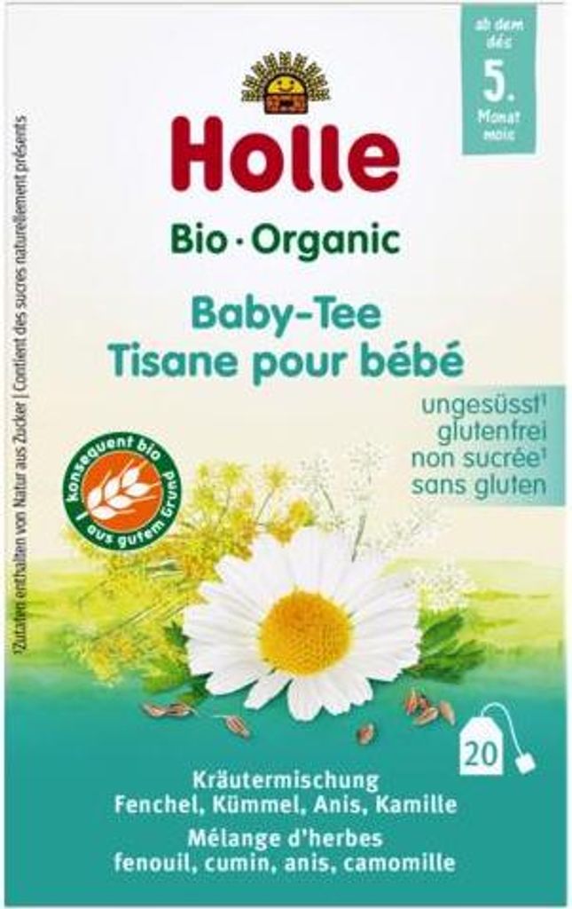 HERBATKA ZIOŁOWA DLA DZIECI PO 4 MIESIĄCU BIO (20 x 1,5 g) 30 g - HOLLE