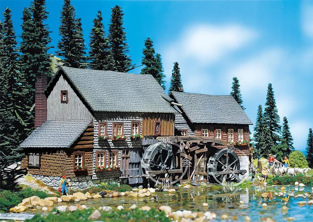 Décor de Montagne HO : Moulin de Hexenloch Faller 130888 Époque I