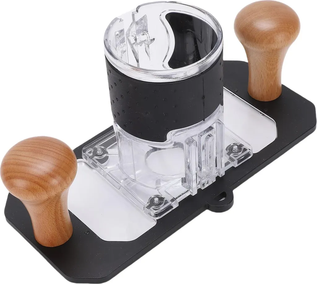 Base défonceuse 65mm anti-éclat avec plaque réversible et capot clair - 9