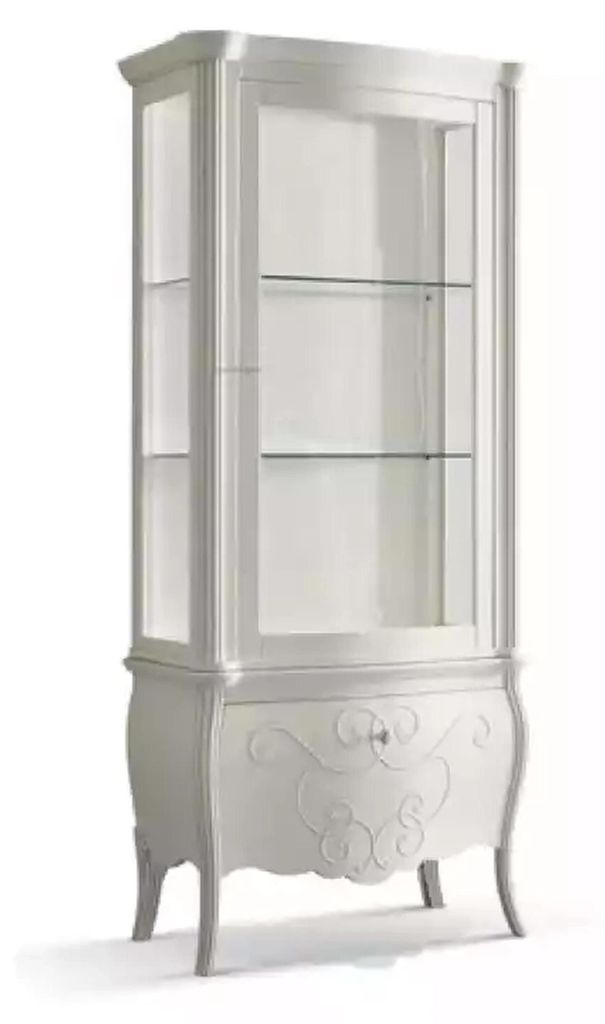 Klassische Vitrine Kommoden Vitrinen Vitrinenschrank Schrank Glasschrank