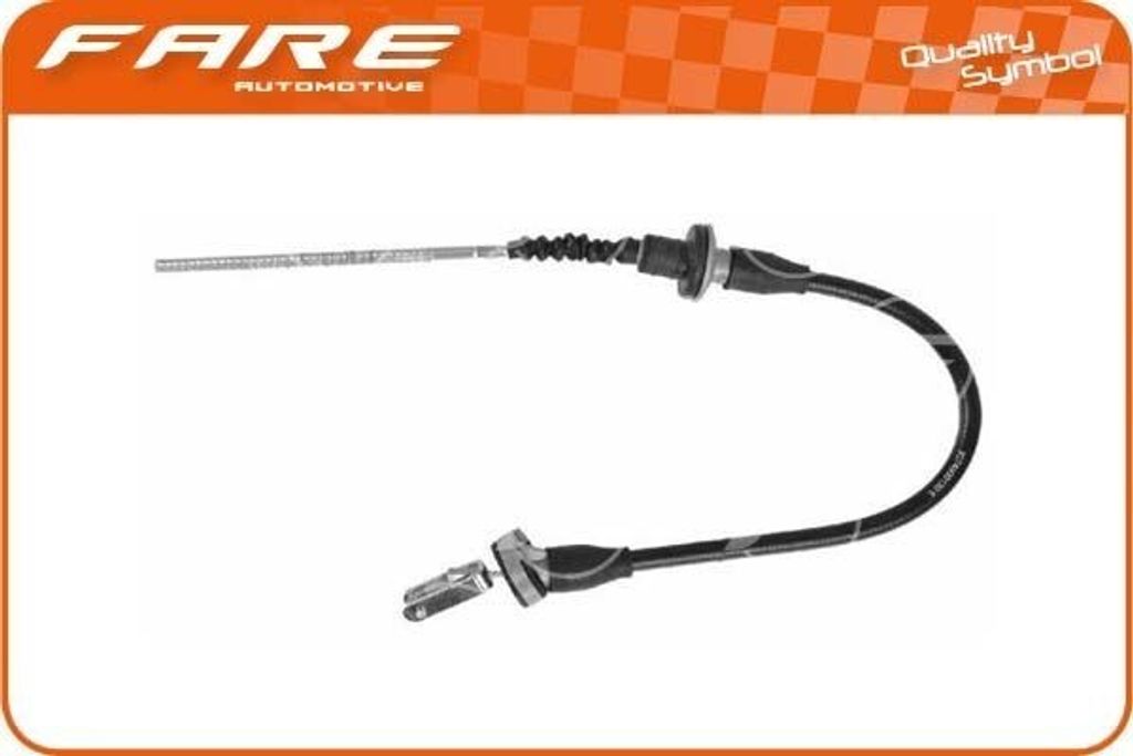 FARE SA 24735 Kupplungsseil Seilzug für OPEL AGILA (A) (H00) 660/355mm