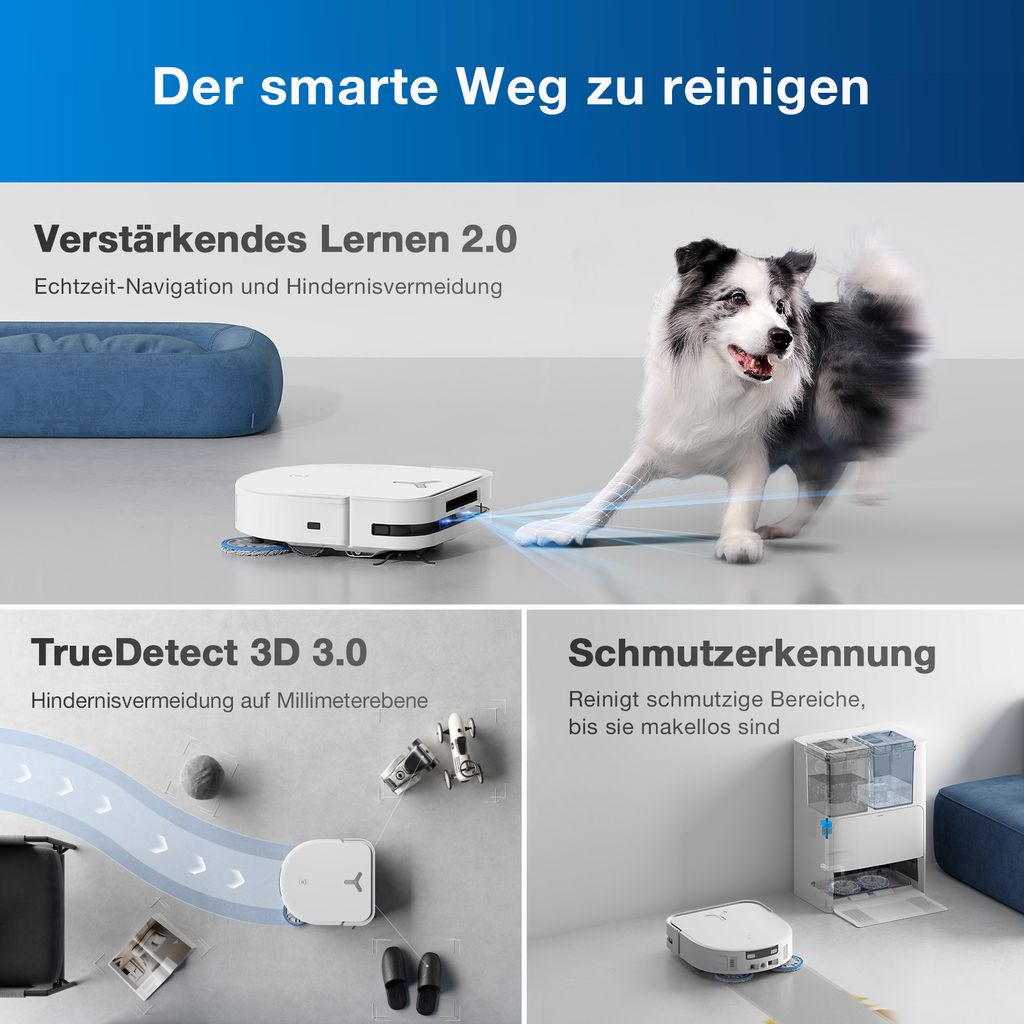 Ecovacs DEEBOT T50 MAX PRO OMNI BLACK Obrázok produktu 26