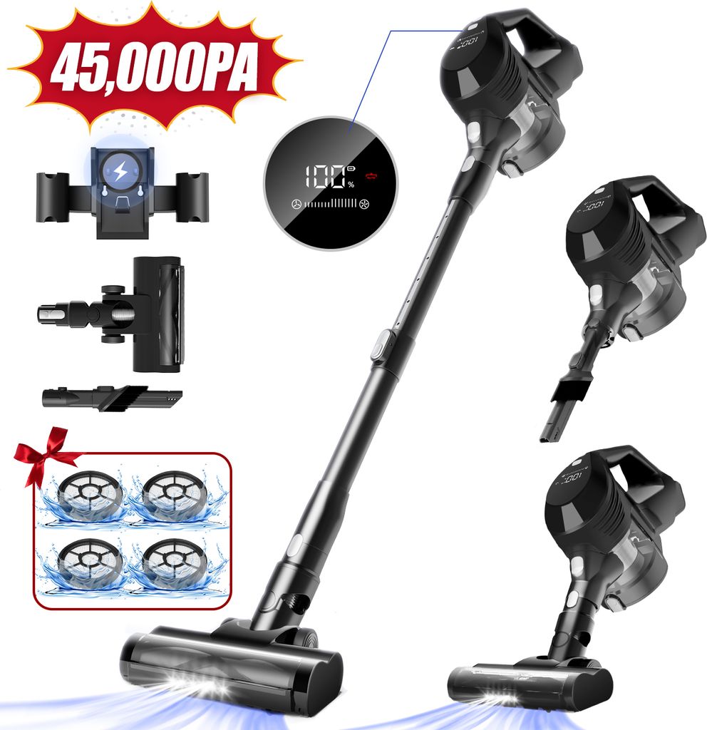 Aiibot 45000Pa Akku Staubsauger Bis zu 50 Min Laufzeit,600W Produktbild 1
