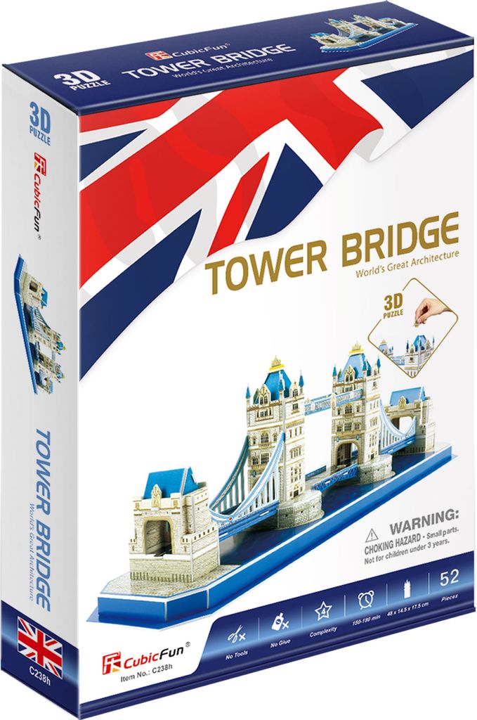 CUBICFUN Tower Bridge 3D-Puzzle 52 Teile