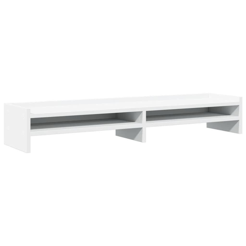 vidaXL Podstawa pod monitor biała 100x24x16 cm Materiał Zdjęcie produktu 3