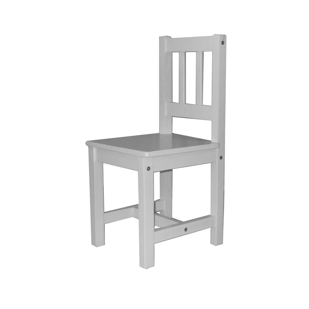 Petite chaise blanche Idea 8867 pour chambre d'enfant et salle de jeux