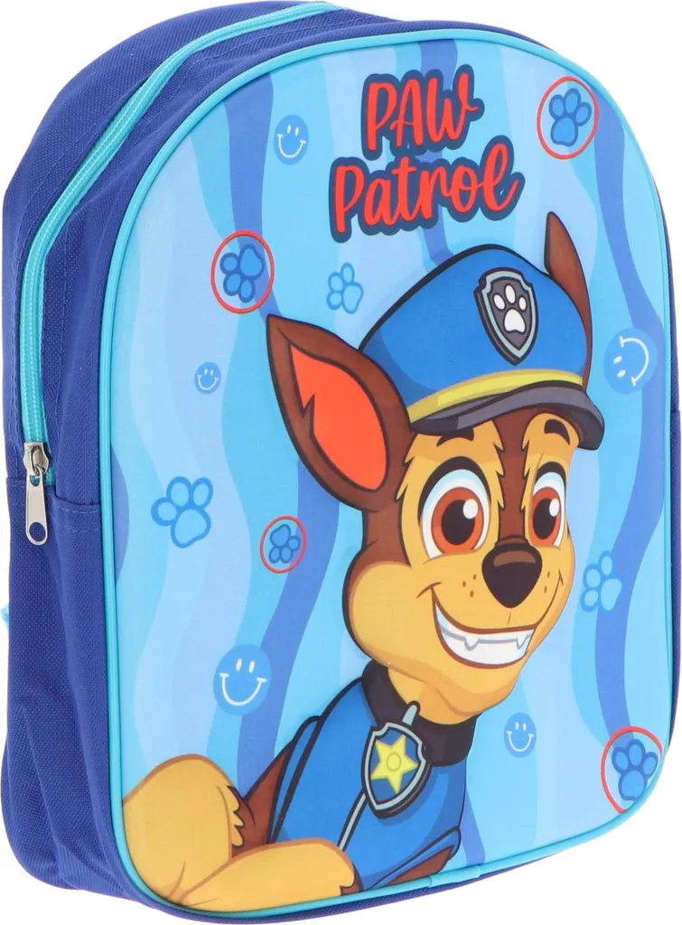 Zaino per asilo Paw Patrol Ragazzi, personalizzato con nome, zaino Toploader con tasca anteriore, 8 l, Blu