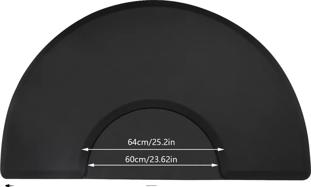 Tapis de coiffage antidérapant et imperméable noir haute qualité