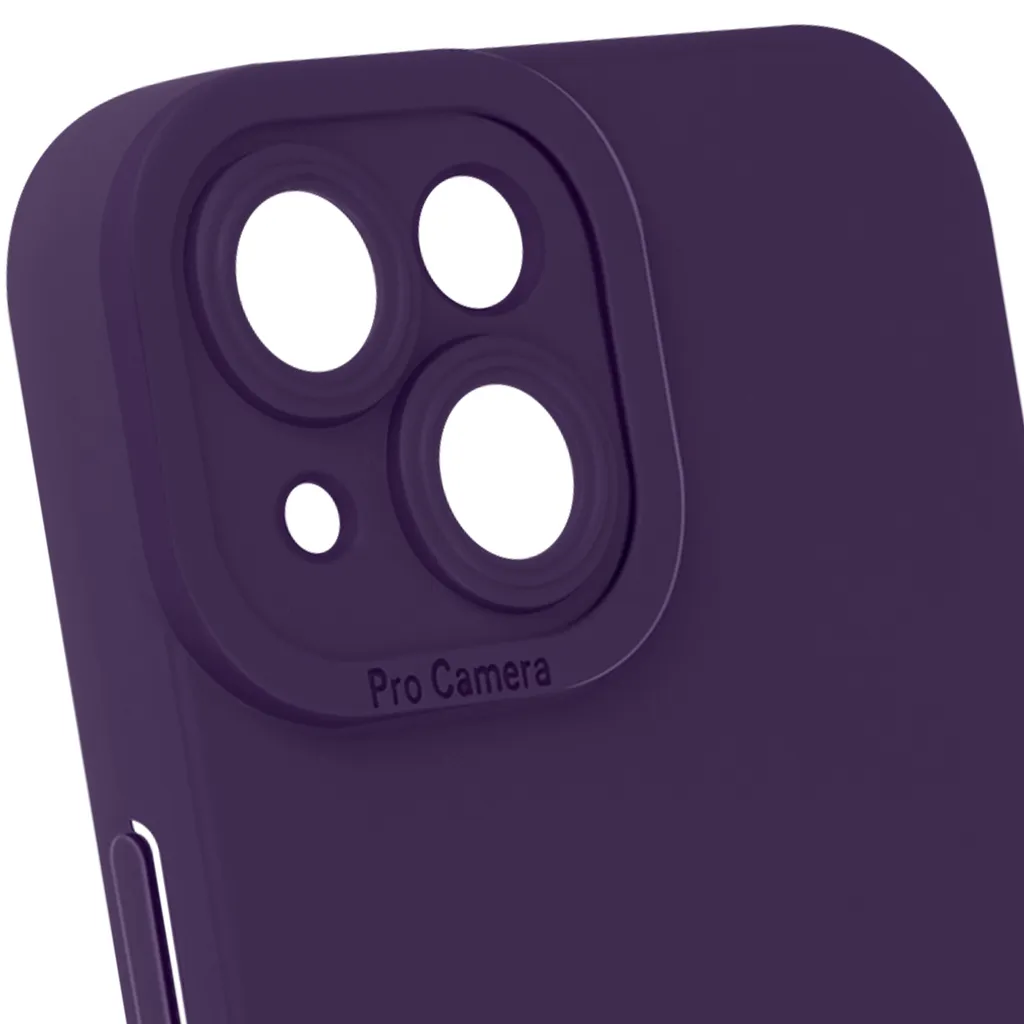 Custodia Avizar iPhone 15 Plus Professionale Silicone Viola Scuro - 2
