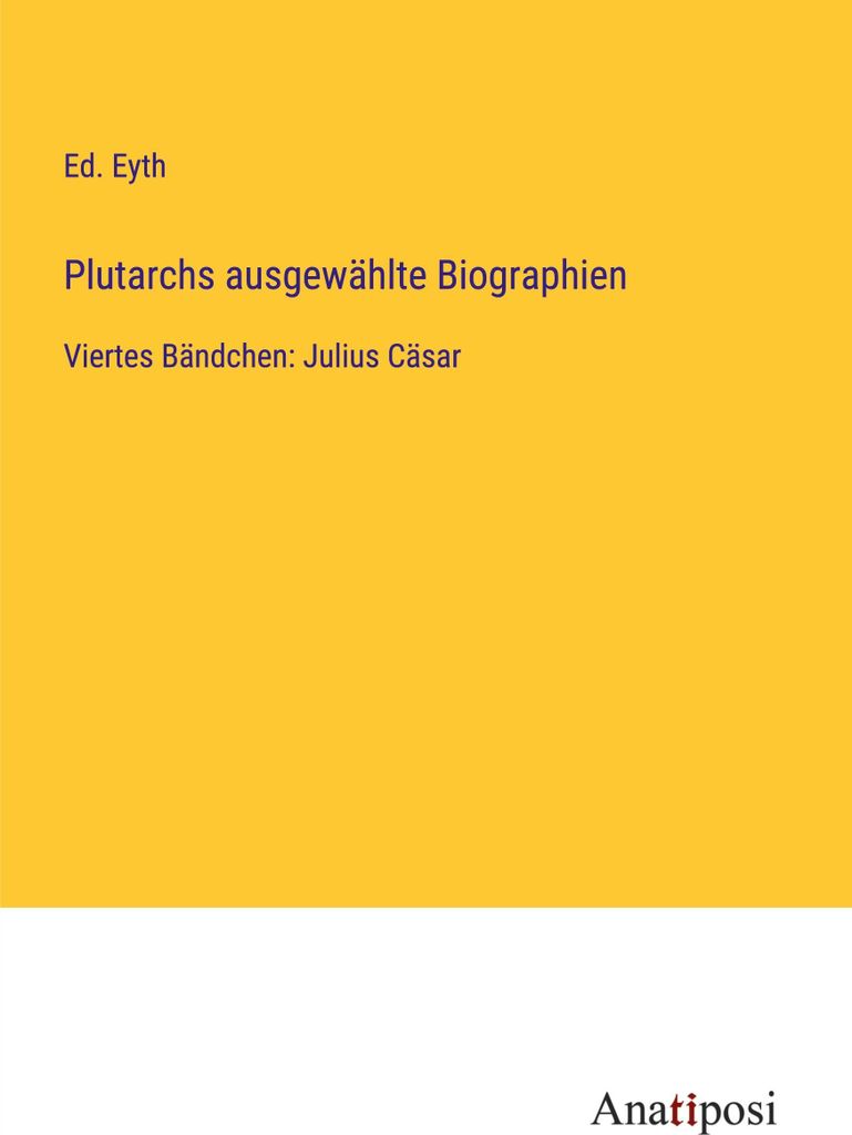 Plutarchs ausgewählte Biographien