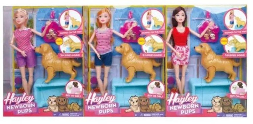 Puppe mit Hund und Welpen – Pro Kids