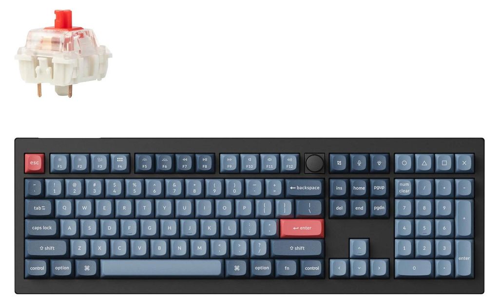 Keychron V6 Max, Volledige grootte (100%), Bekabeld en Productafbeelding 