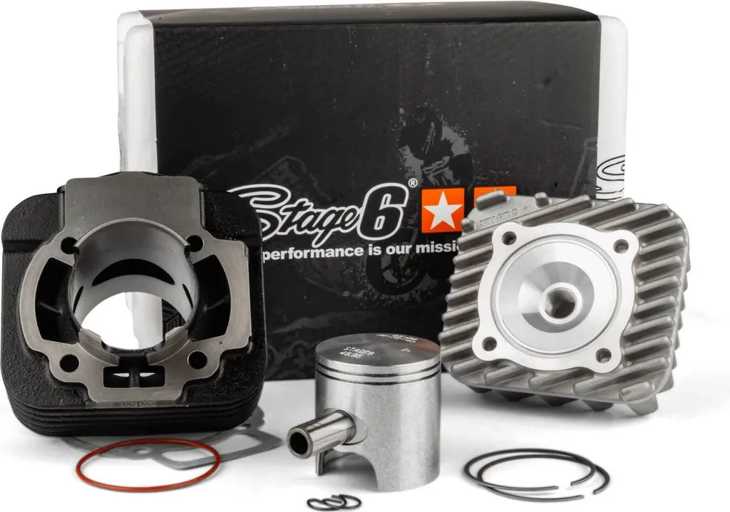 Haut moteur 70cc Stage6 en fonte pour scooter Piaggio Typhoon Zip
