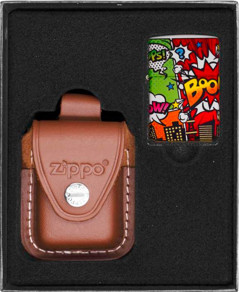 ZIPPO Feuerzeug POP ART CITY Geschenkset Nr. 2