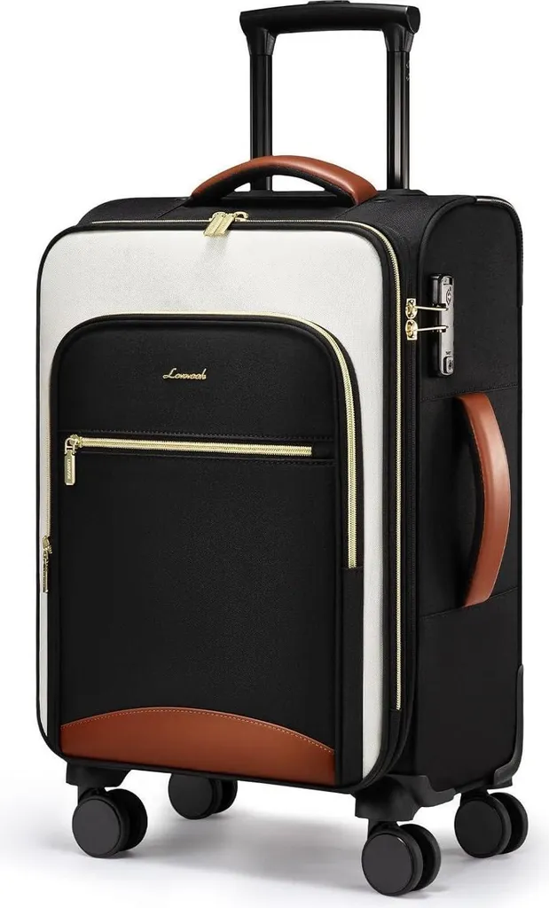 Valise cabine 55x40x20 cm avec 4 roues multidirectionnelles et serrure TSA