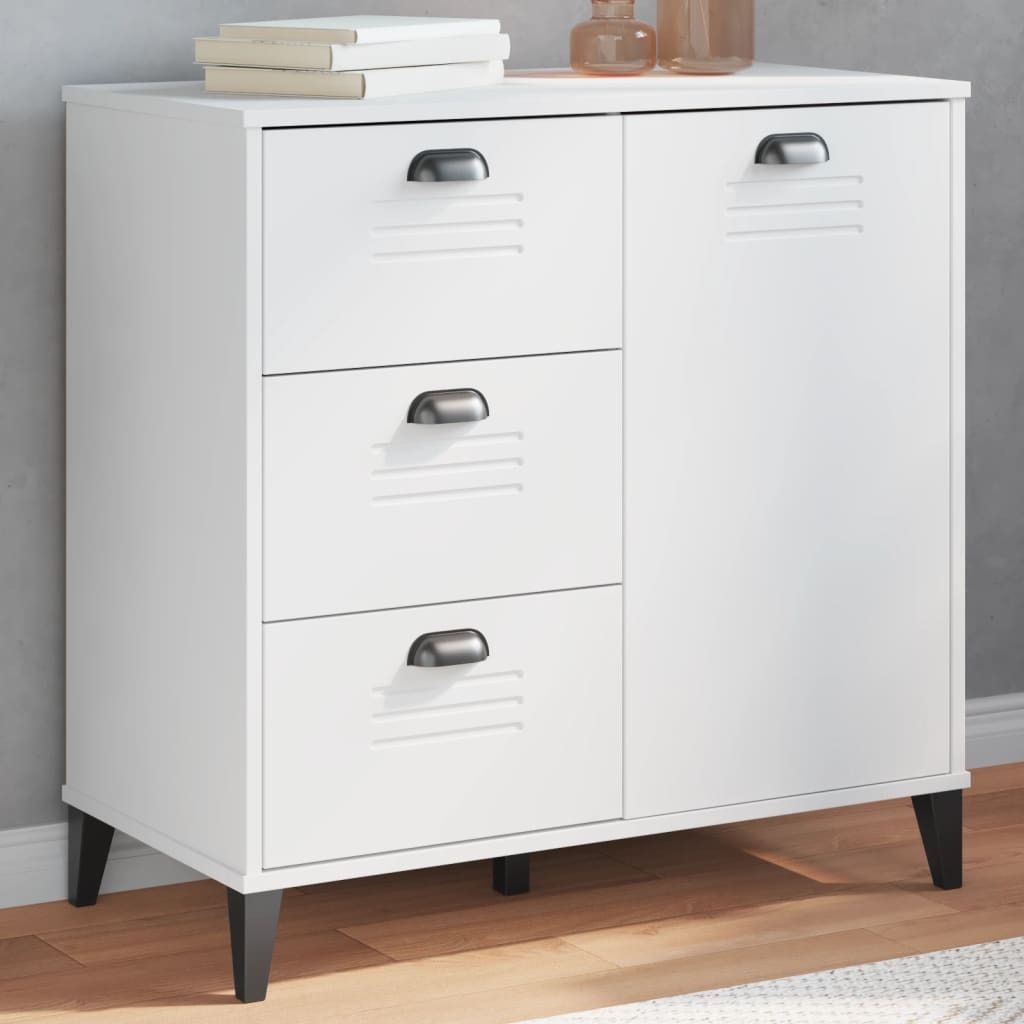vidaXL Sideboard VIKEN Weiß 80x40x80 cm Holzwerkstoff