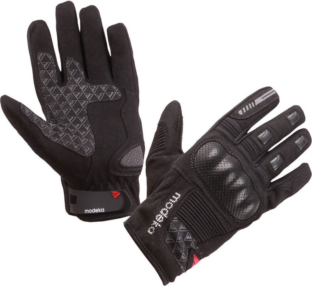 Modeka (2015-2022B) Fuego Handschuhe Farbe Schwarz Grösse 9