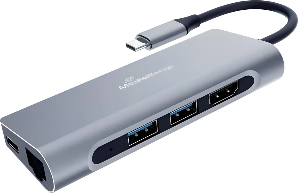 Station d'accueil MediaRange USB-C HDMI 4K USB 3.2 RJ45 et PD 60W