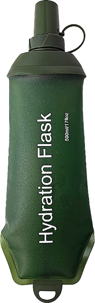 TPU Faltbare weiche Wasserflasche Flasche Lebensmittelqualität BPA-frei auslaufsicher faltbare Outdoor-Sport-Trinkflasche