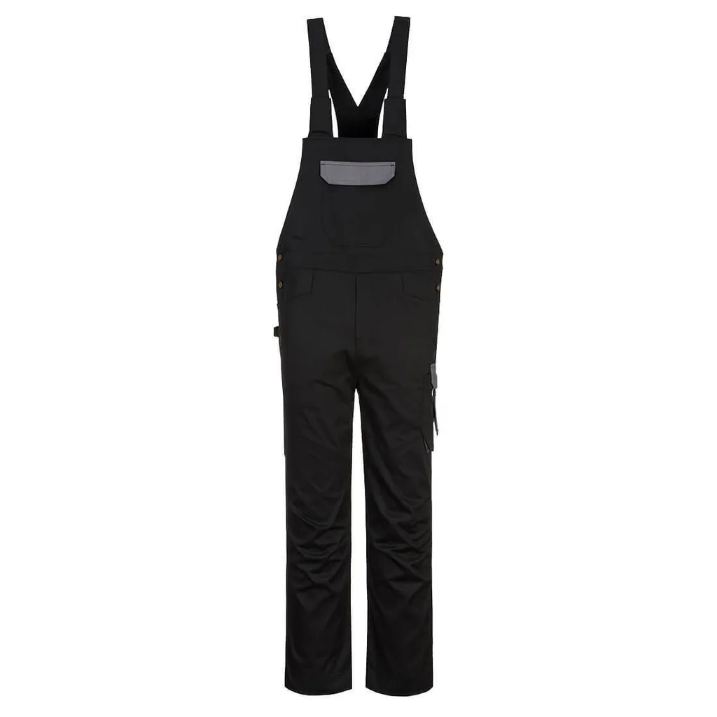 Salopette de Travail Portwest PW243 PW2 Noir et Gris Taille L Robuste