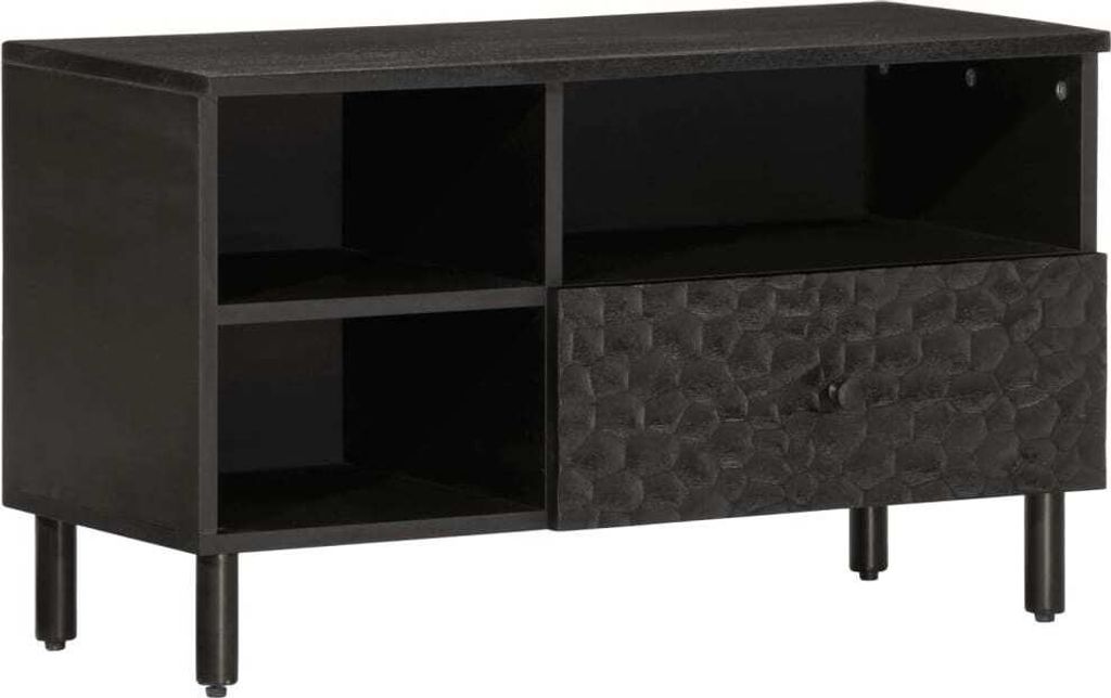 TV-Schrank 80x33x46 cm Massivholz Mango