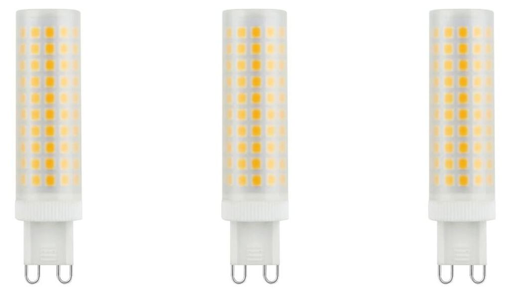 SPL G9 LED Röhrenlampe 6W 650lm 2700K Warmweiß 230V Dimmbar Mattiert 3 Stück