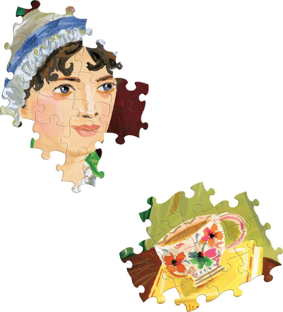 EEBOO Quadratisches Puzzle Jane Austen Reading Club 1000 Teile
