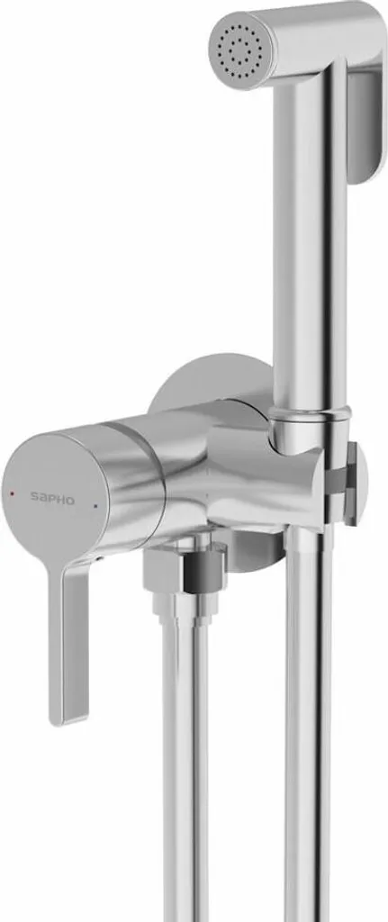 Set Bidet Incasso ICONIC Cromo: Doccetta con Arresto Doccia Professionale