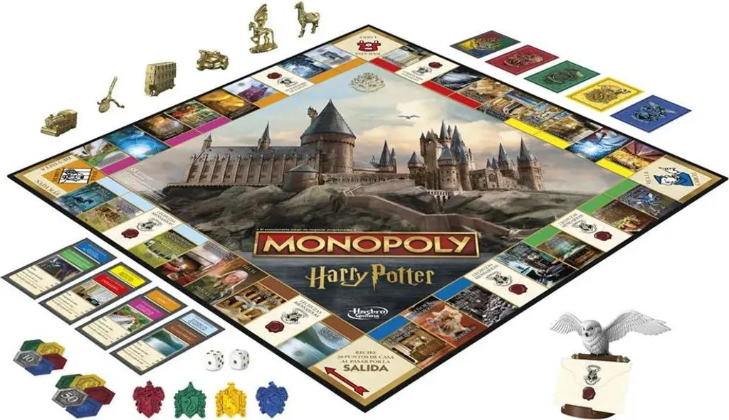 Jeu de Société Monopoly Harry Potter Version Espagnole Accessoire Luxe - 6